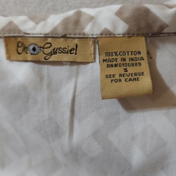 Oh Gussie Lattice Print Bell Sleeve Jacket RETRO BOHO TRENDY DESIGNER Size S NEW - Picture 9 of 10